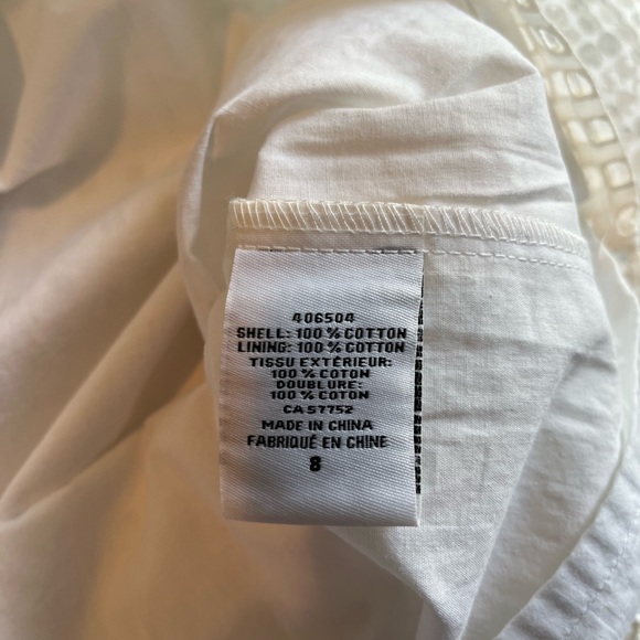 Alfred Sung NWT white eyelet shift dress size 8 - Picture 4 of 6